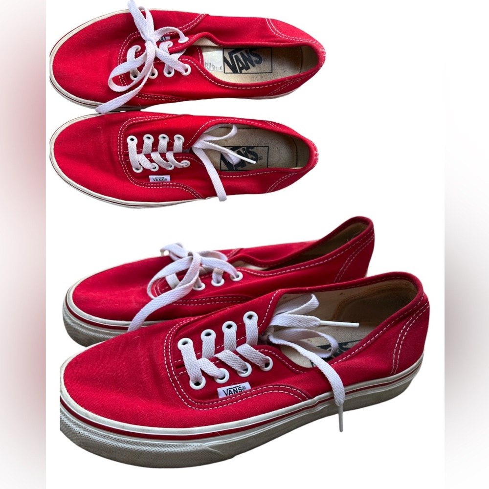Vans red classic sneakers